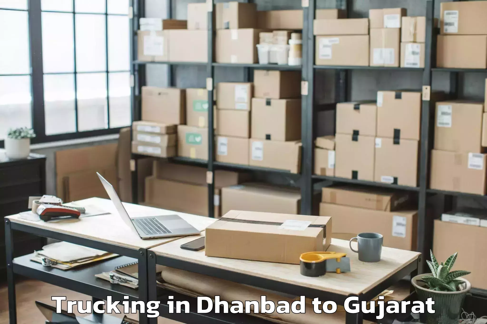 Affordable Dhanbad to Vr Mall Surat Trucking